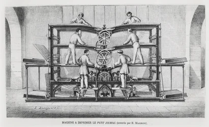 Maszyna drukarska w Le Petit Journal, ok. 1860-70